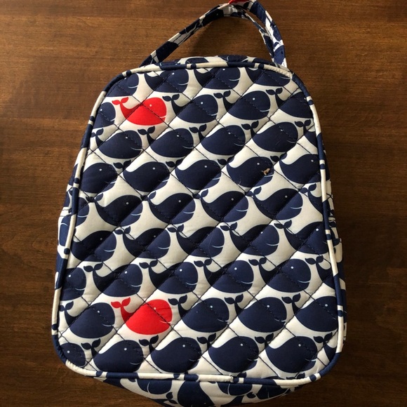Other - Cute Whale Lunch Box Bag Girls Blue White Red
